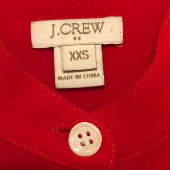 J Crew Factory drapey tuxedo blouse sz xs - Picture 4 of 6